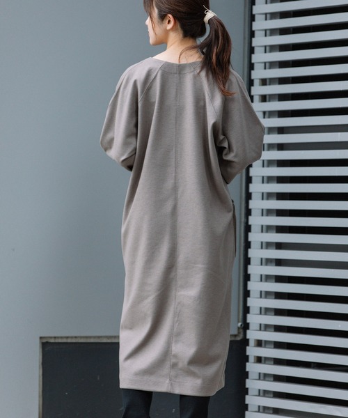 Munich（ミューニック）の「圧縮ジャージーVネックワンピース（ワンピース・レディース・ベージュ/モカ/ブラック・FREE）」の20枚目の写真