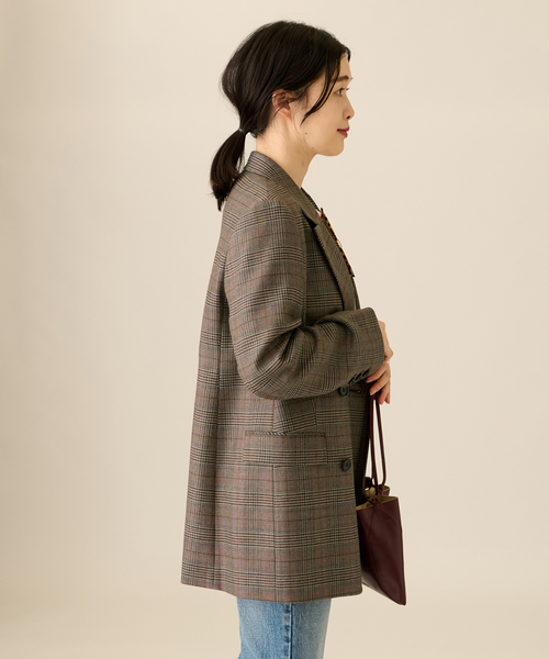 JOURNAL STANDARD L'ESSAGE チェックダブルジャケット journal standard L'essage（ジャーナルスタンダードレサージュ
