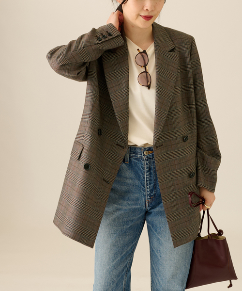 ジャーナルスタンダードレサージュ　チェックジャケット journal standard L'essage（ジャーナルスタンダードレサージュ