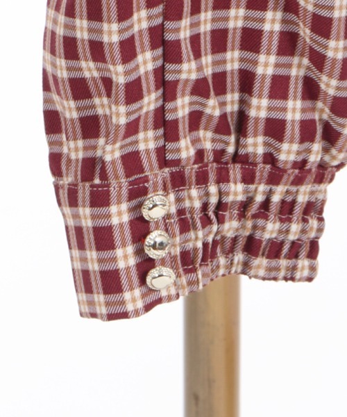 axes femme POETIQUE(アクシーズファムポエティック)の「チェックジョガーパンツ(その他パンツ・レディース・ブラック/ネイビー/ワイン・MEDIUM)」の16枚目の写真