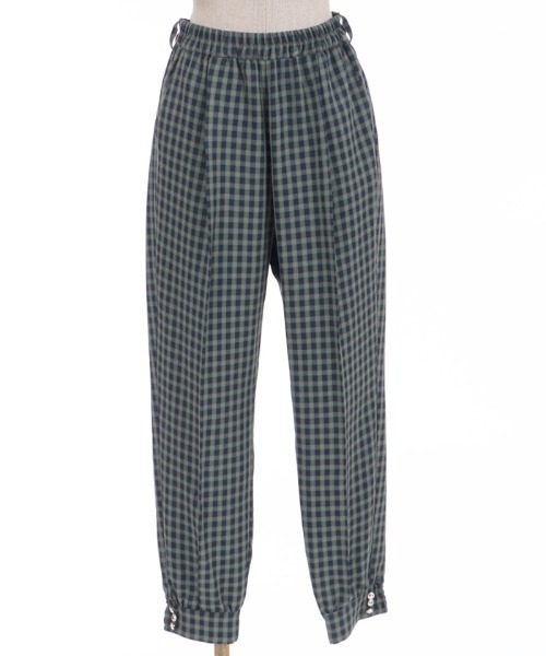 axes femme POETIQUE(アクシーズファムポエティック)の「チェックジョガーパンツ(その他パンツ・レディース・ブラック/ネイビー/ワイン・MEDIUM)」の17枚目の写真