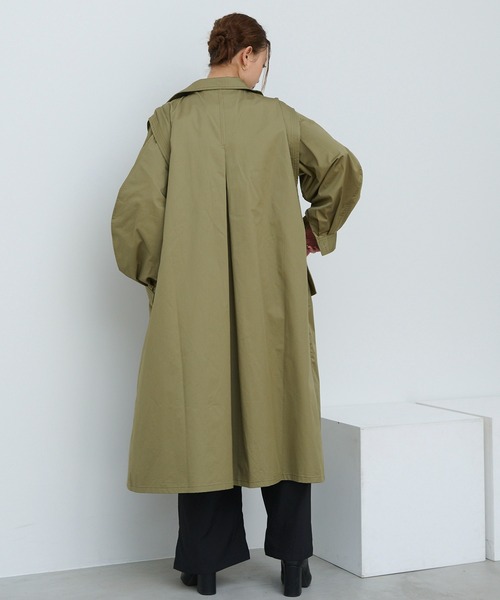 HANNE（アン）の「【アーム取り外し】3wayトレンチコート（トレンチコート・レディース・カーキ/ブラック・フリー）」の10枚目の写真