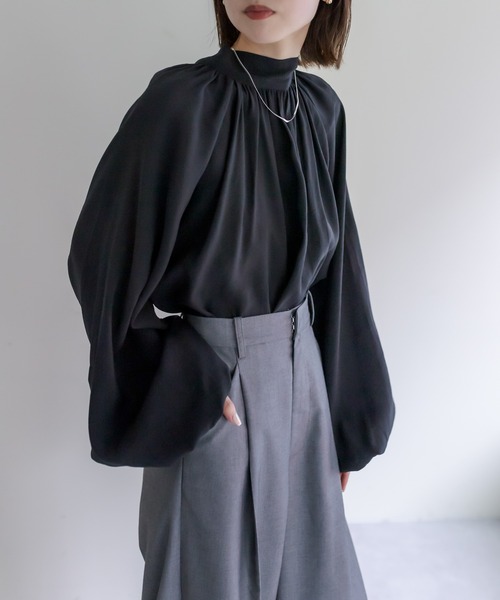 mystic（ミスティック）の「ボウタイブラウス（シャツ/ブラウス・レディース・ブラック/アイボリー・FREE）」の16枚目の写真