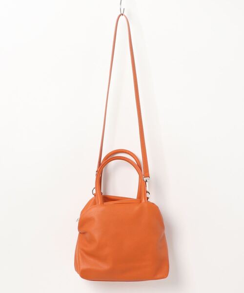 marco masi（マルコマージ）の「【MARCO MASI】シンプルボストンS（ボストンバッグ・レディース・オレンジ/ベージュ系その他/グレー・FREE）」の4枚目の写真