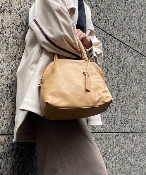 marco masi（マルコマージ）の「【MARCO MASI】シンプルボストンS（ボストンバッグ・レディース・オレンジ/ベージュ系その他/グレー・FREE）」の3枚目の写真