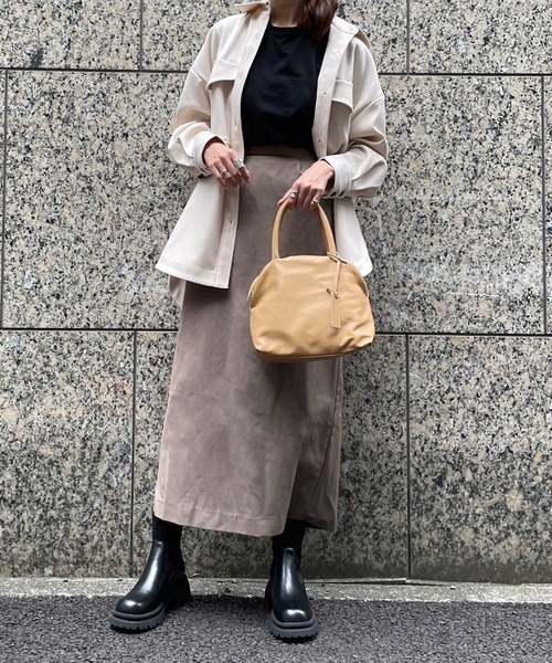 marco masi（マルコマージ）の「【MARCO MASI】シンプルボストンS（ボストンバッグ・レディース・オレンジ/ベージュ系その他/グレー・FREE）」の10枚目の写真