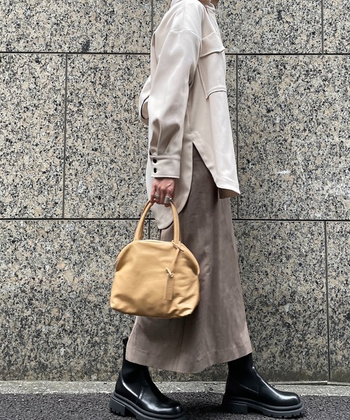 marco masi（マルコマージ）の「【MARCO MASI】シンプルボストンS（ボストンバッグ・レディース・オレンジ/ベージュ系その他/グレー・FREE）」の11枚目の写真