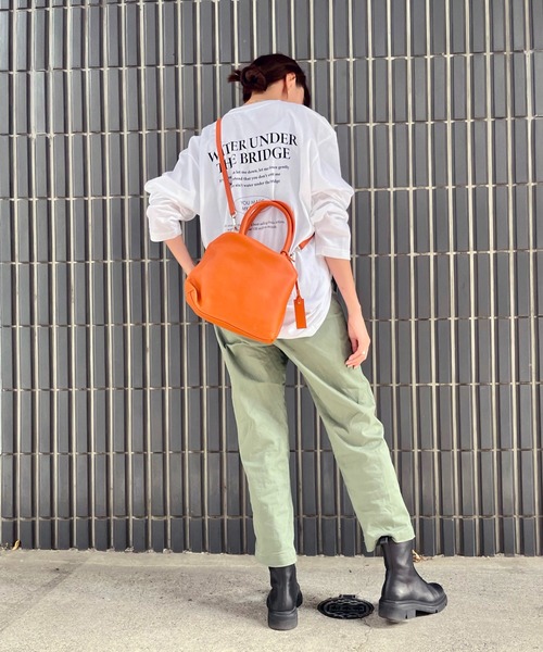 marco masi（マルコマージ）の「【MARCO MASI】シンプルボストンS（ボストンバッグ・レディース・オレンジ/ベージュ系その他/グレー・FREE）」の21枚目の写真