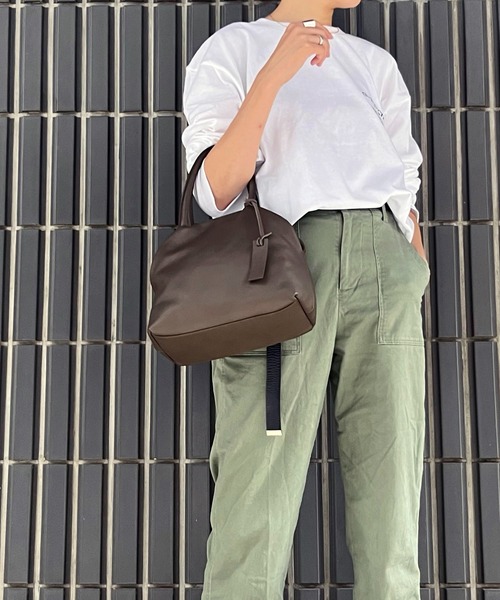 marco masi（マルコマージ）の「【MARCO MASI】シンプルボストンS（ボストンバッグ・レディース・オレンジ/ベージュ系その他/グレー・FREE）」の14枚目の写真