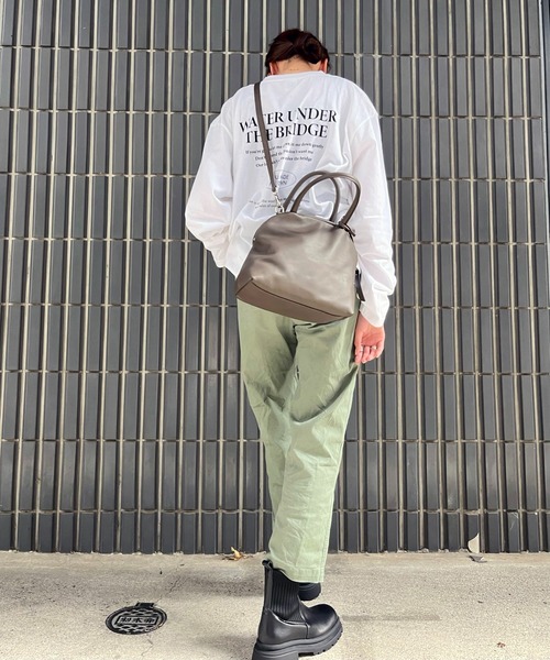 marco masi（マルコマージ）の「【MARCO MASI】シンプルボストンS（ボストンバッグ・レディース・オレンジ/ベージュ系その他/グレー・FREE）」の15枚目の写真