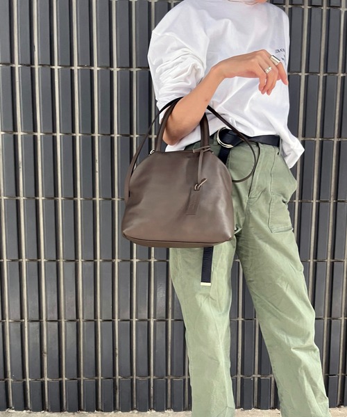 marco masi（マルコマージ）の「【MARCO MASI】シンプルボストンS（ボストンバッグ・レディース・オレンジ/ベージュ系その他/グレー・FREE）」の16枚目の写真