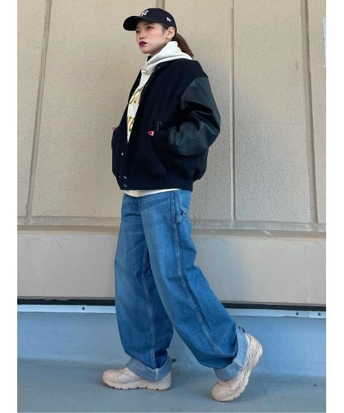 Champion（チャンピオン）の「【Champion】２段カレッジパーカー（パーカー・メンズ・ネイビー/グレー/オフホワイト・M/L/XL）」の12枚目の写真