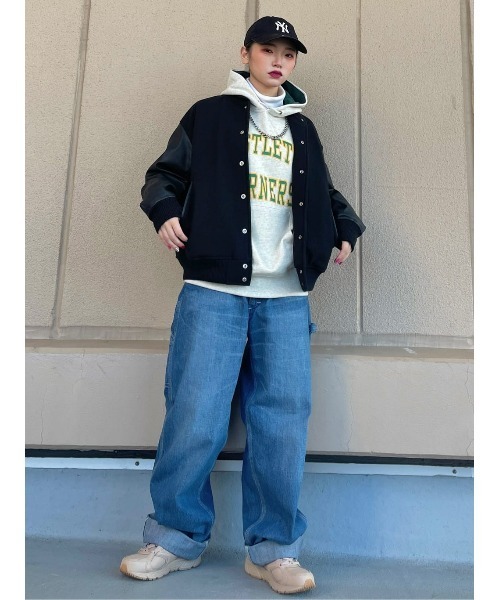 Champion（チャンピオン）の「【Champion】２段カレッジパーカー（パーカー・メンズ・ネイビー/グレー/オフホワイト・M/L/XL）」の11枚目の写真