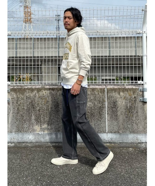 Champion（チャンピオン）の「【Champion】２段カレッジパーカー（パーカー・メンズ・ネイビー/グレー/オフホワイト・M/L/XL）」の22枚目の写真