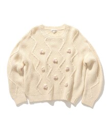 SHOO・LA・RUE | 【110-140cm】ケーブルぽこぽこニット(ニット/セーター)