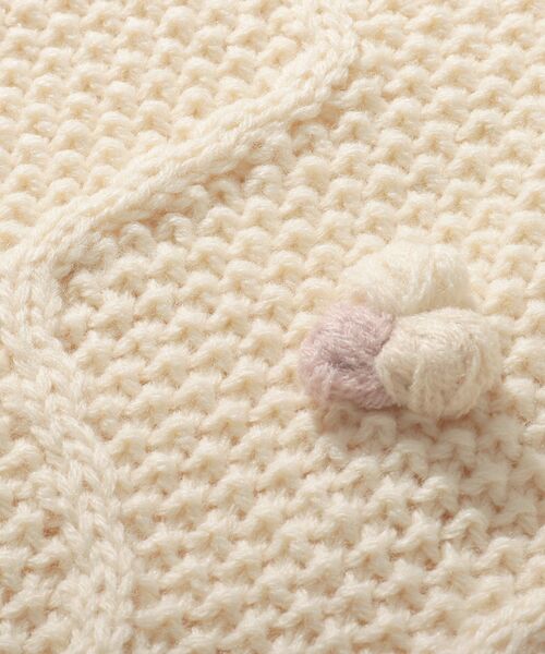 SHOO・LA・RUE（シューラルー）の「【110-140cm】ケーブルぽこぽこニット（ニット/セーター・キッズ・ベージュ/アイボリー・11/12/13/14）」の9枚目の写真