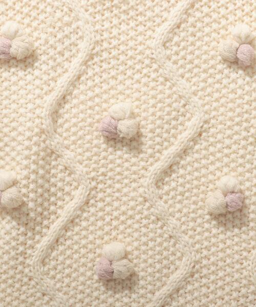 SHOO・LA・RUE（シューラルー）の「【110-140cm】ケーブルぽこぽこニット（ニット/セーター・キッズ・ベージュ/アイボリー・11/12/13/14）」の10枚目の写真