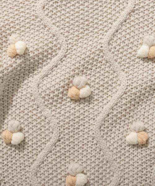 SHOO・LA・RUE（シューラルー）の「【110-140cm】ケーブルぽこぽこニット（ニット/セーター・キッズ・ベージュ/アイボリー・11/12/13/14）」の11枚目の写真
