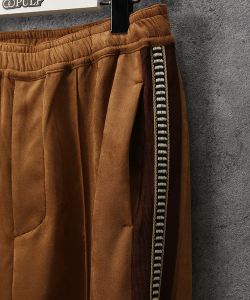 SASQUATCHfabrix.（サスクワァッチファブリックス）の「【Sasquatchfabrix.】FAUX SUEDE FLARE SILHOUETTE TRA（その他パンツ・メンズ・ネイビー/ブラウン・LARGE/MEDIUM）」の8枚目の写真