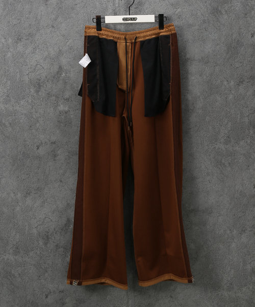 SASQUATCHfabrix.（サスクワァッチファブリックス）の「【Sasquatchfabrix.】FAUX SUEDE FLARE SILHOUETTE TRA（その他パンツ・メンズ・ネイビー/ブラウン・LARGE/MEDIUM）」の11枚目の写真