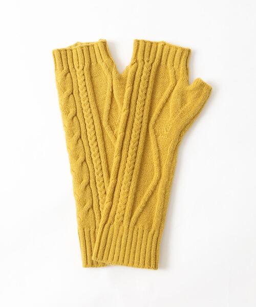 coen(コーエン)の「ケーブル編みアームウォーマー(アームカバー・レディース・ケリー/イエロー/グレー/オレンジ系その他・FREE)」の9枚目の写真