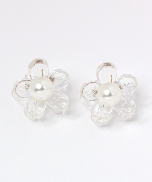 repipi armario（レピピ アルマリオ）の「フラワーパールチビクリップ（ヘアピン・キッズ・ブラウン/ブラック/クリア/ホワイト系その他・FREE）」の4枚目の写真