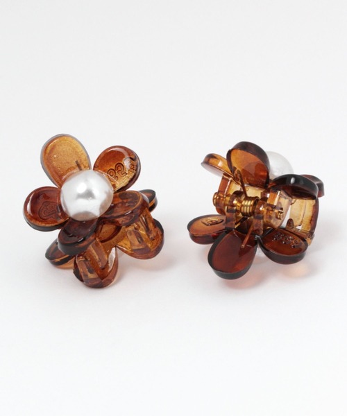 repipi armario（レピピ アルマリオ）の「フラワーパールチビクリップ（ヘアピン・キッズ・ブラウン/ブラック/クリア/ホワイト系その他・FREE）」の5枚目の写真