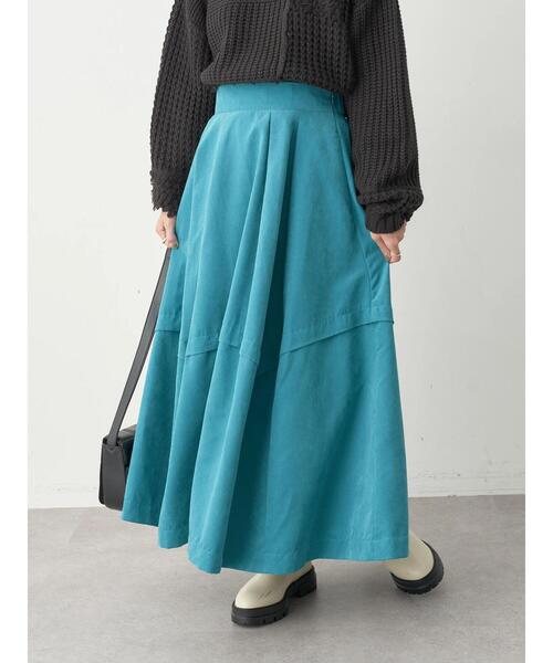 earth music&ecology(アースミュージックアンドエコロジー)の「タックボリュームスカート(スカート・レディース・ブラック/ベージュ/ブルーグリーン・M/S)」の20枚目の写真
