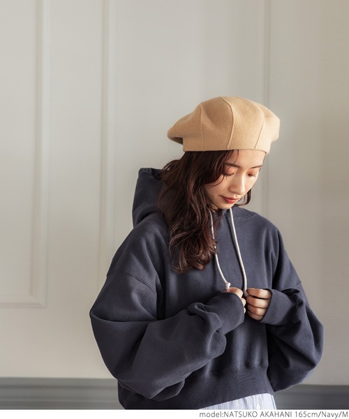 coca（coca）（コカ）の「ふあふあ裏起毛クロップドフーディ（パーカー・レディース・ライトピンク/ネイビー・M/L）」の7枚目の写真