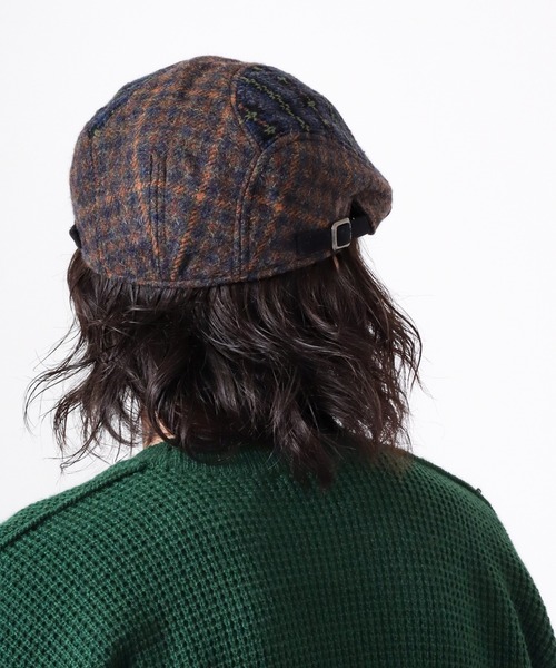 Sense of Grace(センスオブグレース)の「SENSE OF GRACE FAIR ISLE 4PT HUNTING ツイードハンチング(ハンチング/ベレー帽・メンズ・ブラック/ダークブラウン/ダークカーキ・FREE)」の10枚目の写真