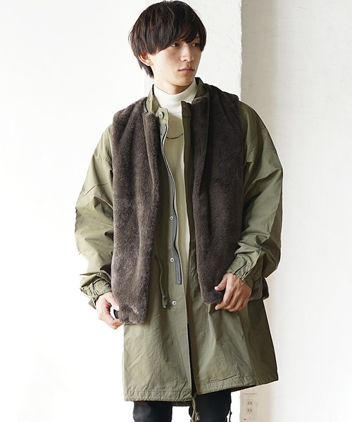 セール】【MinoriTY】フェイクファーベスト ボアベスト オーバーサイズ