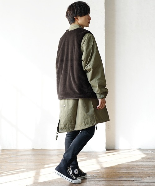 セール】【MinoriTY】フェイクファーベスト ボアベスト オーバーサイズ