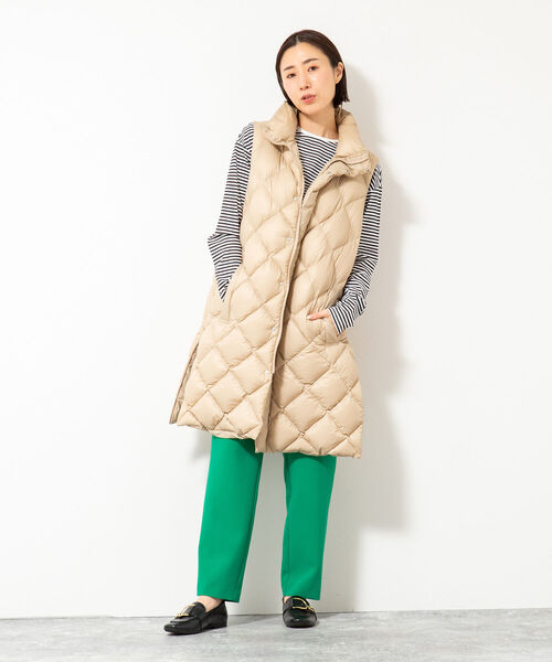 NOLLEY’S（ノーリーズ）の「ハイゲージ天竺/ボーダー・アシメロンT（Tシャツ/カットソー・レディース・ホワイト/ブルー系その他3/ホワイト系その他4・FREE）」の4枚目の写真