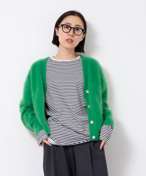 NOLLEY’S（ノーリーズ）の「ハイゲージ天竺/ボーダー・アシメロンT（Tシャツ/カットソー・レディース・ホワイト/ブルー系その他3/ホワイト系その他4・FREE）」の22枚目の写真