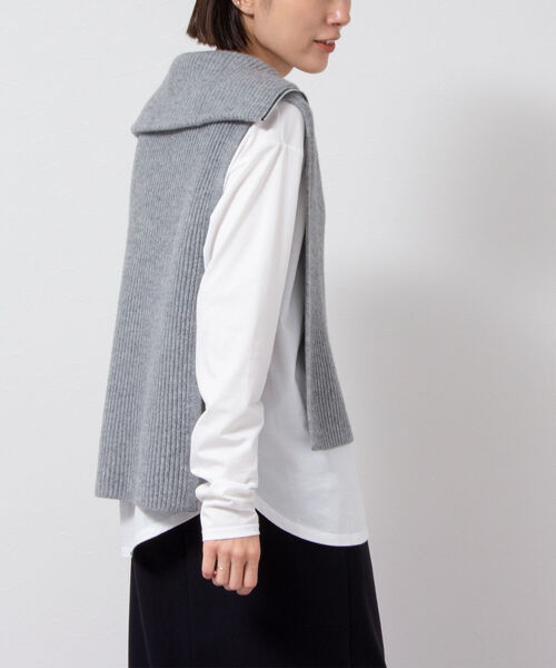 NOLLEY’S（ノーリーズ）の「ハイゲージ天竺/ボーダー・アシメロンT（Tシャツ/カットソー・レディース・ホワイト/ブルー系その他3/ホワイト系その他4・FREE）」の13枚目の写真