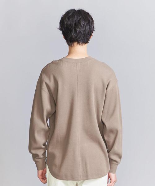 BEAUTY&YOUTH UNITED ARROWS(ビューティーアンドユースユナイテッドアローズ)の「【WEB限定】バルーン サーマル クルーネック カットソー(Tシャツ/カットソー・メンズ・コバルトブルー/ブラウン/ブラック/ナチュラル・S/M/L)」の14枚目の写真