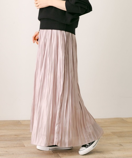 URBAN RESEARCH Sonny Label(アーバンリサーチサニーレーベル)の「シャイニープリーツスカート(スカート・レディース・ネイビー/ブラウン/グレー系その他・FREE)」の2枚目の写真