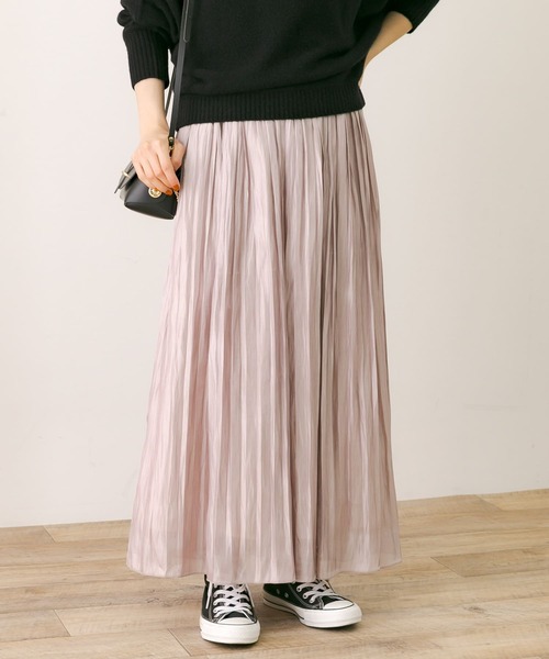 URBAN RESEARCH Sonny Label(アーバンリサーチサニーレーベル)の「シャイニープリーツスカート(スカート・レディース・ネイビー/ブラウン/グレー系その他・FREE)」の4枚目の写真