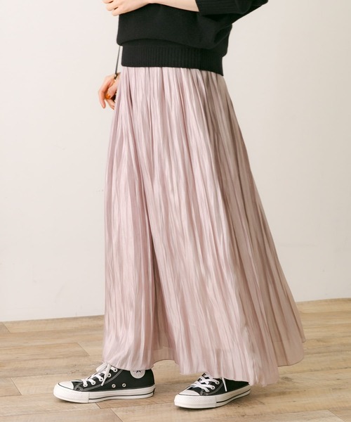 URBAN RESEARCH Sonny Label(アーバンリサーチサニーレーベル)の「シャイニープリーツスカート(スカート・レディース・ネイビー/ブラウン/グレー系その他・FREE)」の5枚目の写真