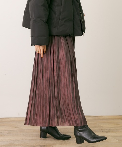 URBAN RESEARCH Sonny Label(アーバンリサーチサニーレーベル)の「シャイニープリーツスカート(スカート・レディース・ネイビー/ブラウン/グレー系その他・FREE)」の17枚目の写真