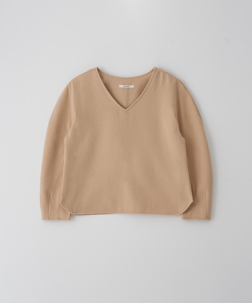 MUYMONA(ムイモナ)の「カーブスリーブプルオーバー mmw22a035【MUYMONA】【2022AW】(Tシャツ/カットソー・レディース・ベージュ/ブラック・FREE)」の10枚目の写真