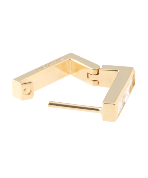Laaina片耳ピアス Deuxieme Classe ピアス 「Laaina/ラアイナ」18K DIAMOND SQUARE