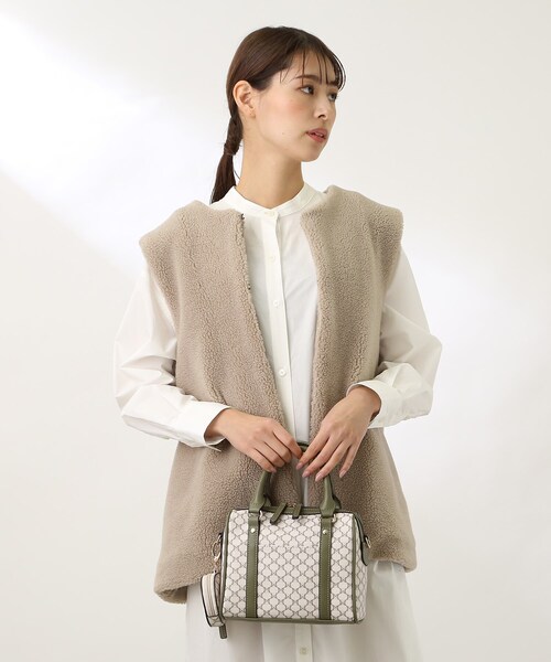 THE SHOP TK （ザ ショップ ティーケー ）の「◆モノグラムボストンバッグ/ワンハンドバッグ（ハンドバッグ・レディース・ホワイト系8/ベージュ系5/ブラウン系6・00）」の17枚目の写真