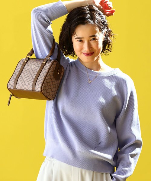 THE SHOP TK （ザ ショップ ティーケー ）の「◆モノグラムボストンバッグ/ワンハンドバッグ（ハンドバッグ・レディース・ホワイト系8/ベージュ系5/ブラウン系6・00）」の3枚目の写真