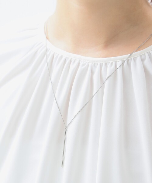 B:MING by BEAMS(ビーミングバイビームス)の「バー ロングチェーン ネックレス(ネックレス・レディース・ゴールド/シルバー・ONE SIZE)」の2枚目の写真