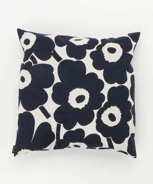 marimekko（マリメッコ）の「Pieni Unikko / c.cover  50x50cm（クッション/クッションカバー・レディース・ネイビー・FREE）」の4枚目の写真
