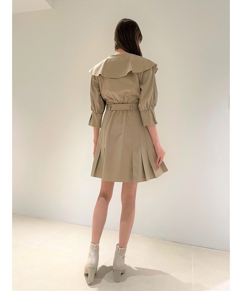 SNIDEL（スナイデル）の「フリルトレンチミニワンピース