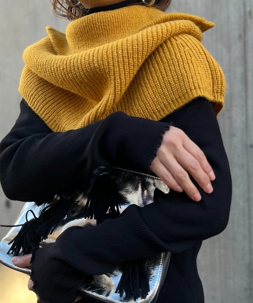 mi via loca（ミヴィアロカ）の「ウール混 カラーニットハイネック