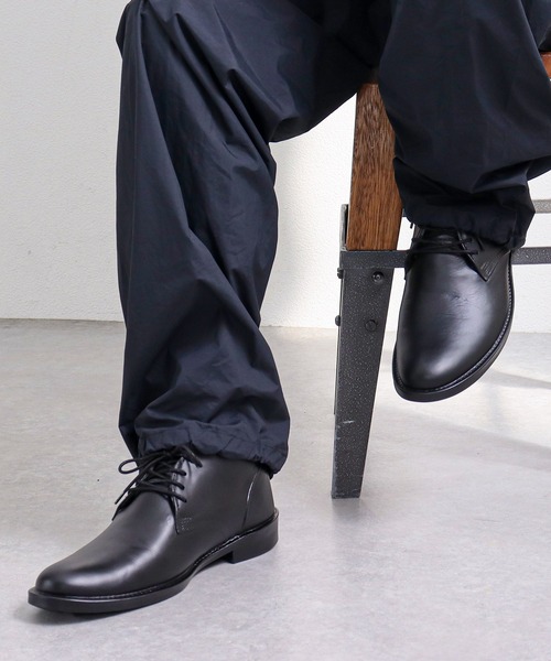 Dedes（デデス）の「【完全防水】「スラッシュ製法」を用いたレースアップ レインブーツ（レインシューズ・メンズ・ブラック/ダークブラウン・M/S/L/LL）」の7枚目の写真