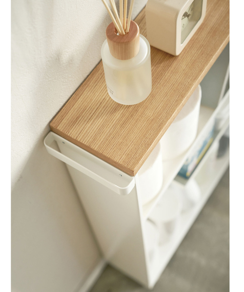 tower(タワー)の「【tower】 ハンドル付きスリムトイレラック(掃除グッズ・レディース・ホワイト/ブラック・フリー)」の7枚目の写真